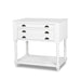Park Hill Bimini Kitchen Island Whitewash Kitchen Island front view