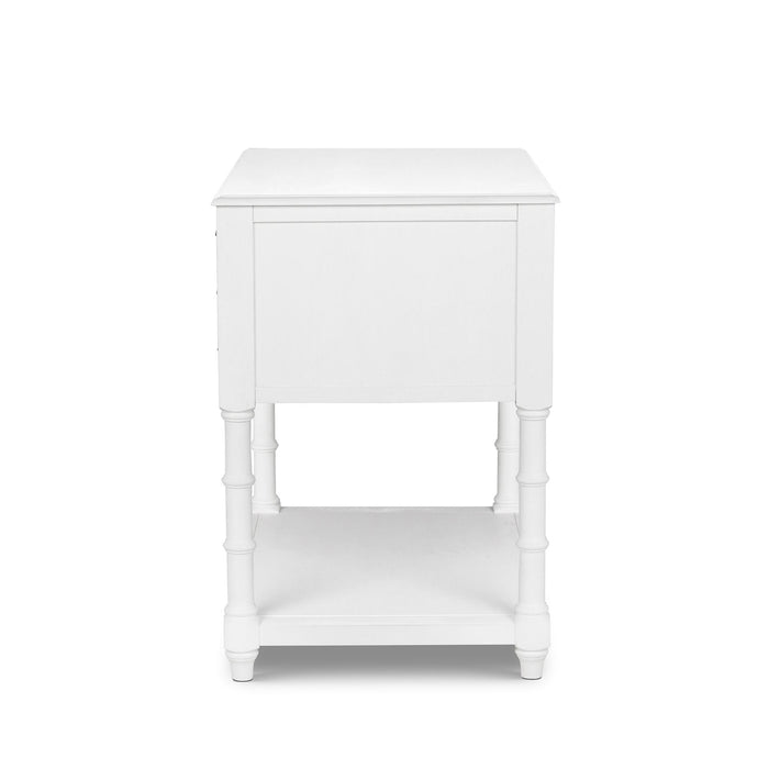 Park Hill Bimini Kitchen Island Whitewash Kitchen Island lifestyle view