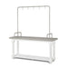 Park Hill Bimini Stall Island Whitewash Kitchen Island front view