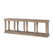 Park Hill Camelot Grand Console Driftwood Console Table front view