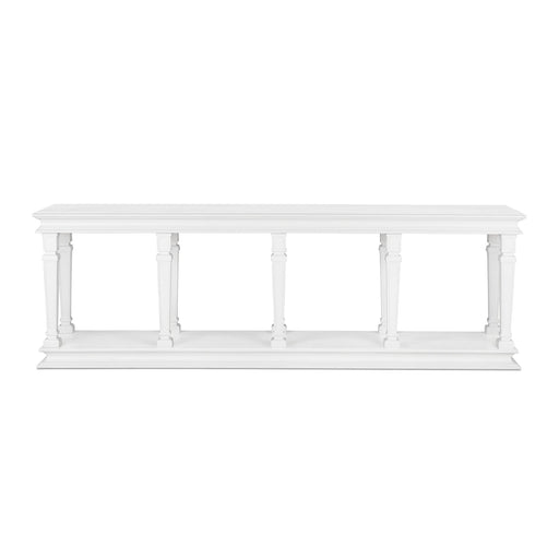 Park Hill Camelot Grand Console Whitewash Console Table angle view