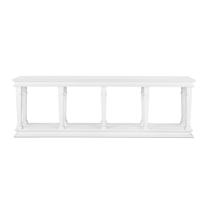 Park Hill Camelot Grand Console Whitewash Console Table angle view