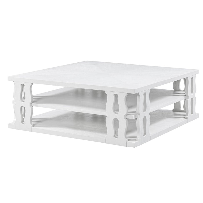 Park Hill Collection Montauk Cocktail Table – Whitewash