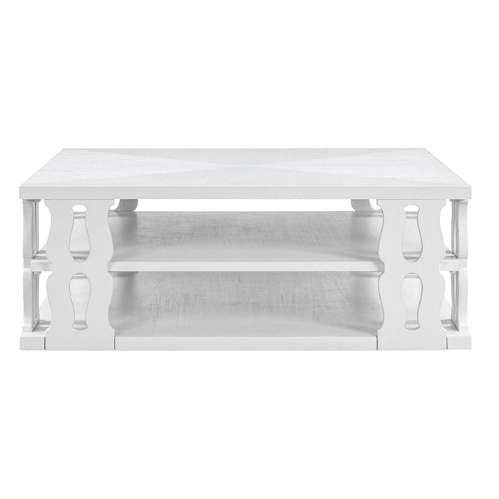 Park Hill Collection Montauk Cocktail Table – Whitewash (view 3)