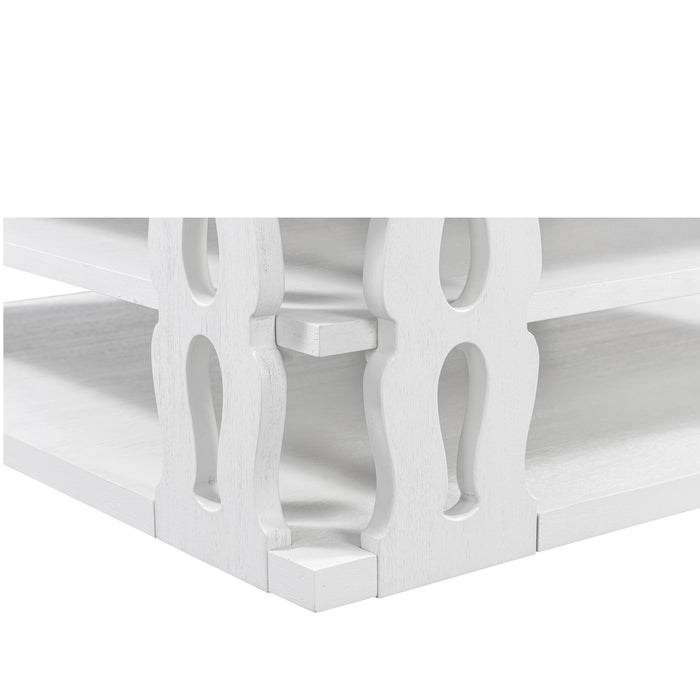 Park Hill Collection Montauk Cocktail Table – Whitewash (view 4)