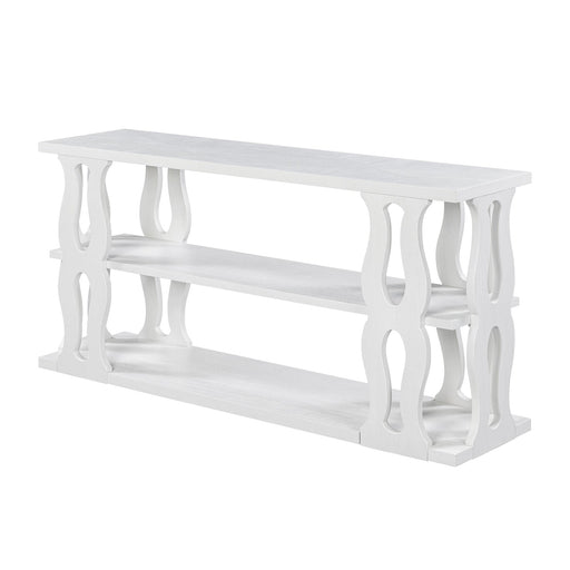 Park Hill Collection Montauk Console Table, Whitewash