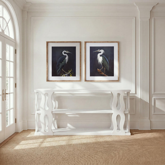 Park Hill Collection Montauk Console Table, Whitewash (view 7)