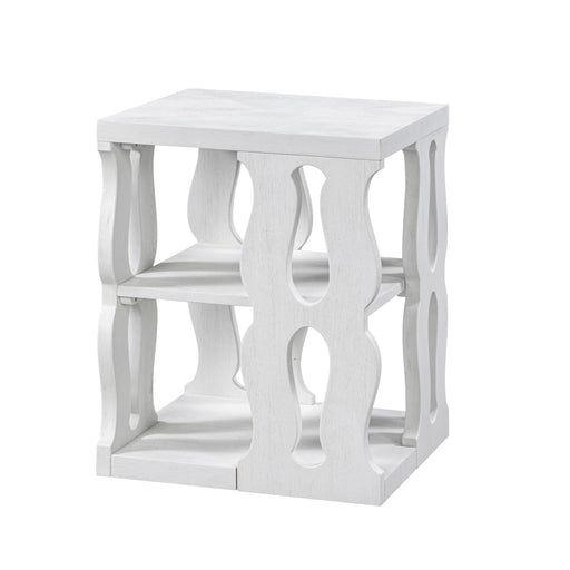 Park Hill Collection Montauk End Table, Whitewash
