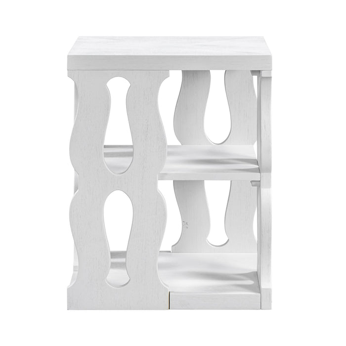 Park Hill Collection Montauk End Table, Whitewash (view 2)