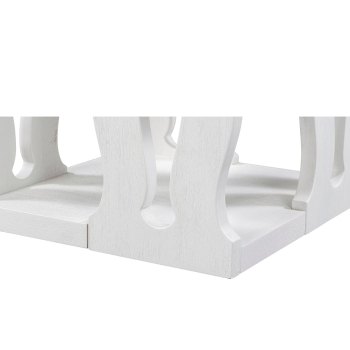 Park Hill Collection Montauk End Table, Whitewash (view 4)
