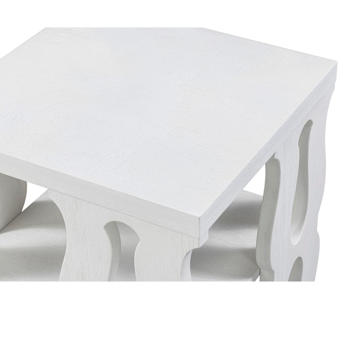 Park Hill Collection Montauk End Table, Whitewash (view 5)