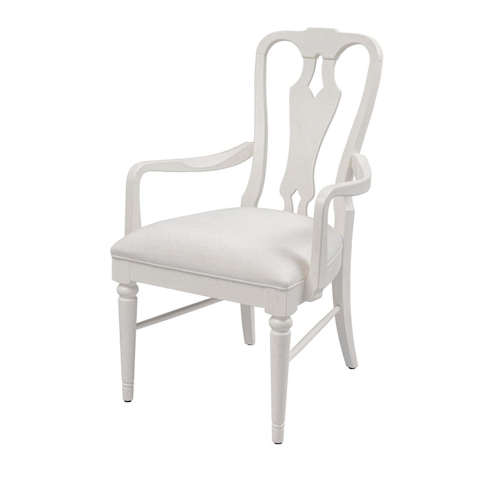 Park Hill Collection Williamsburg Armchair, Whitewash