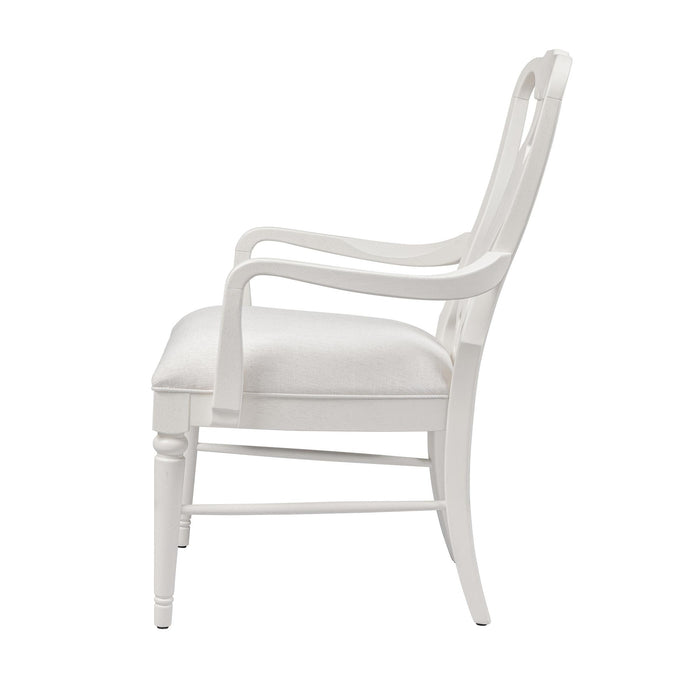 Park Hill Collection Williamsburg Armchair, Whitewash (view 3)