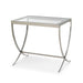 Park Hill Saber Leg End Table Mirrored Silver End Table front view