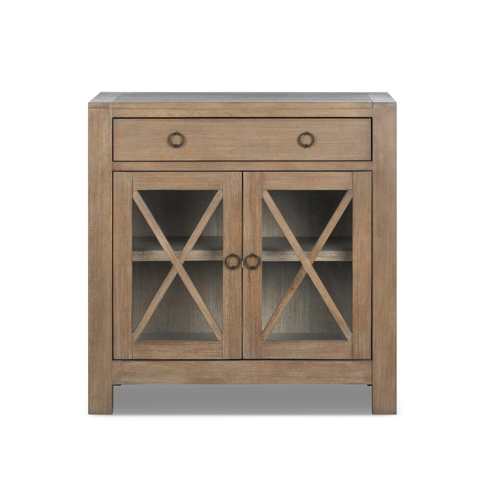 Park Hill Newport Cabinet Driftwood Cabinet angle view