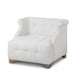 Park Hill Collection Scroll Arm Occasional Chair, Ivory