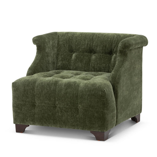 Park Hill Collection Scroll Arm Occasional Chair, Moss
