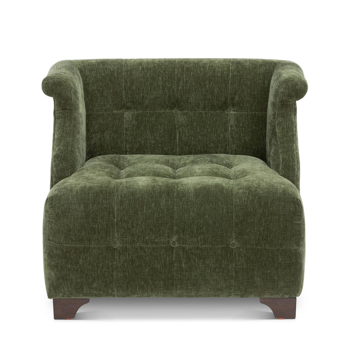 Park Hill Collection Scroll Arm Occasional Chair, Moss (view 2)