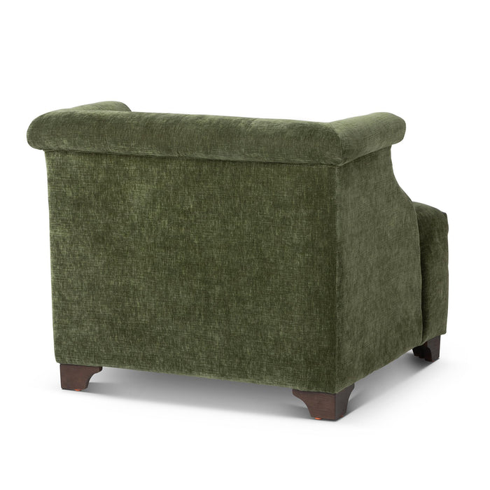 Park Hill Collection Scroll Arm Occasional Chair, Moss (view 4)