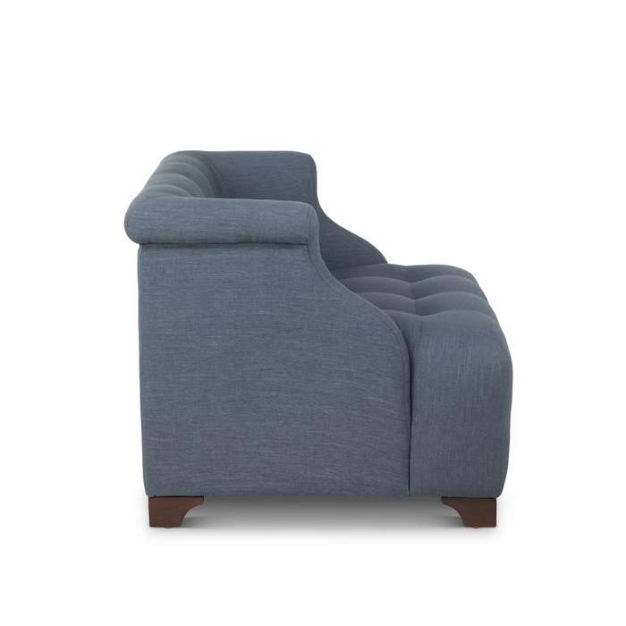 Park Hill Collection Scroll Arm Occcasional Chair Heathered, Navy