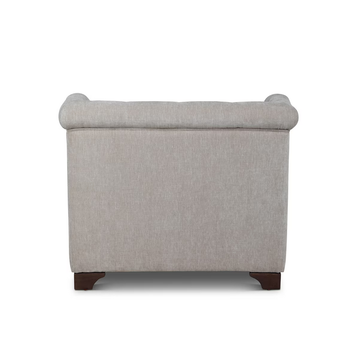 Park Hill Collection Scroll Arm Occcasional Chair, Putty