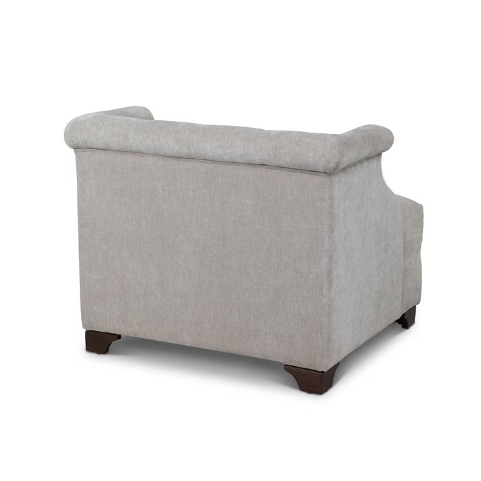 Park Hill Collection Scroll Arm Occcasional Chair, Putty