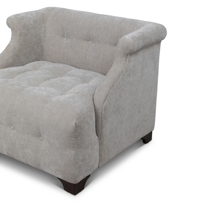 Park Hill Collection Scroll Arm Occcasional Chair, Putty