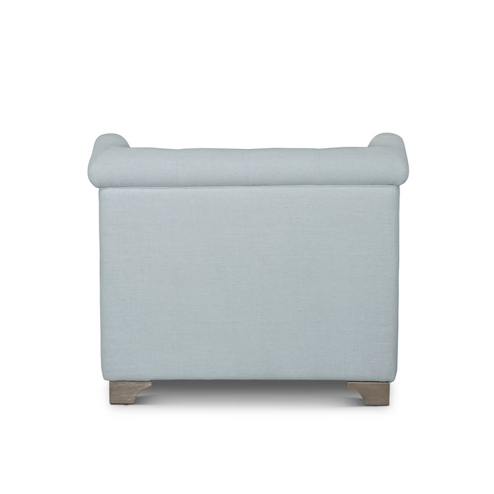 Park Hill Collection Scroll Arm Occasional Chair Serene, Sky