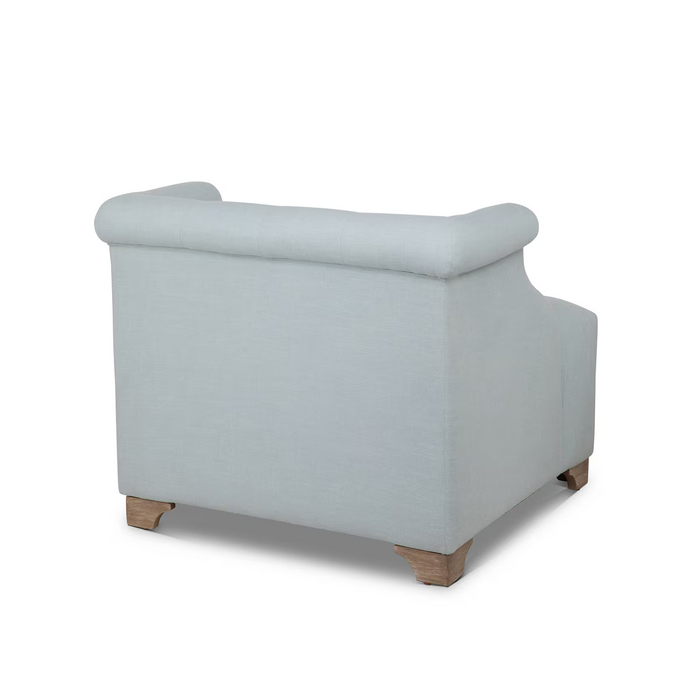 Park Hill Collection Scroll Arm Occasional Chair Serene, Sky