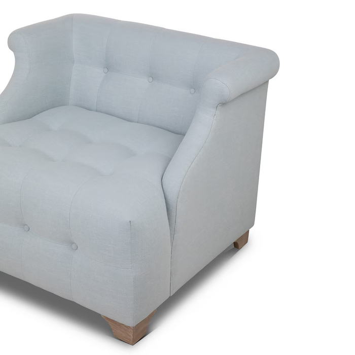 Park Hill Collection Scroll Arm Occasional Chair Serene, Sky