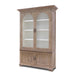 Park Hill Bridgehampton Bookcase Driftwood acacia veneer tall glass door library cabinet