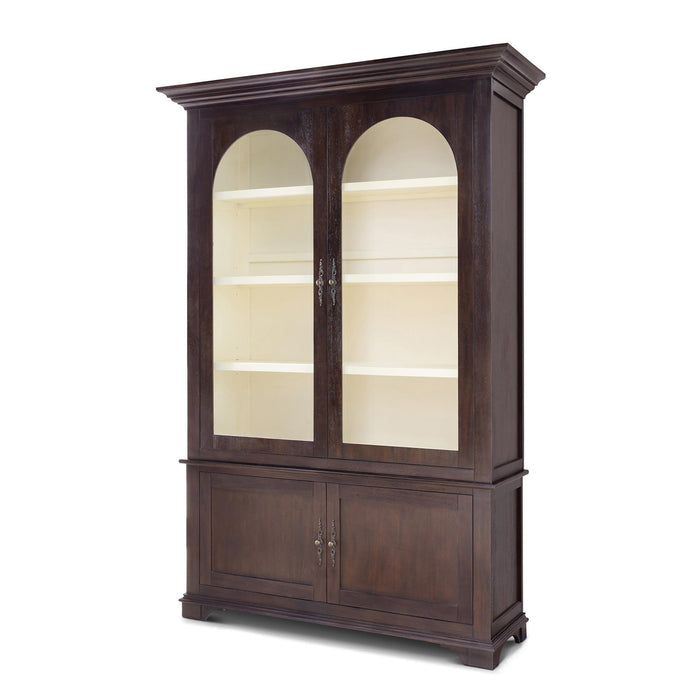 Park Hill Bridgehampton Bookcase Truffle dark brown acacia veneer tall display cabinet