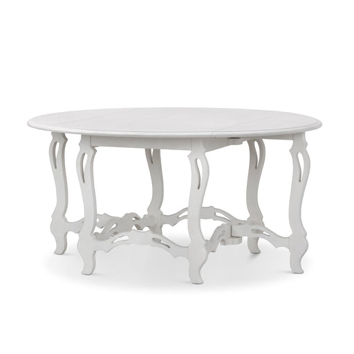 Park Hill Westminster Gate Leg Table Whitewash Dining Table front view