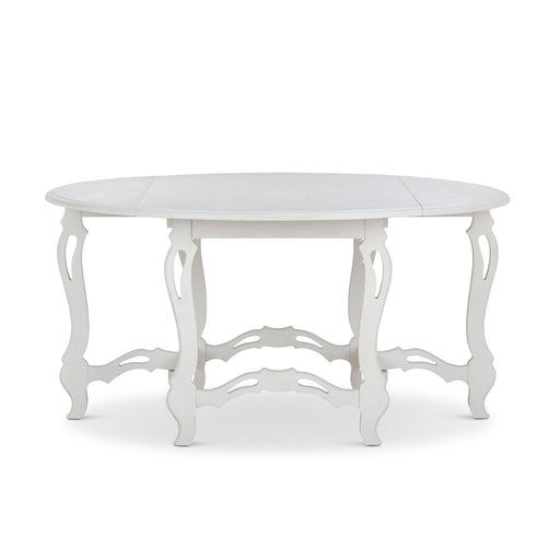 Park Hill Westminster Gate Leg Table Whitewash Dining Table angle view