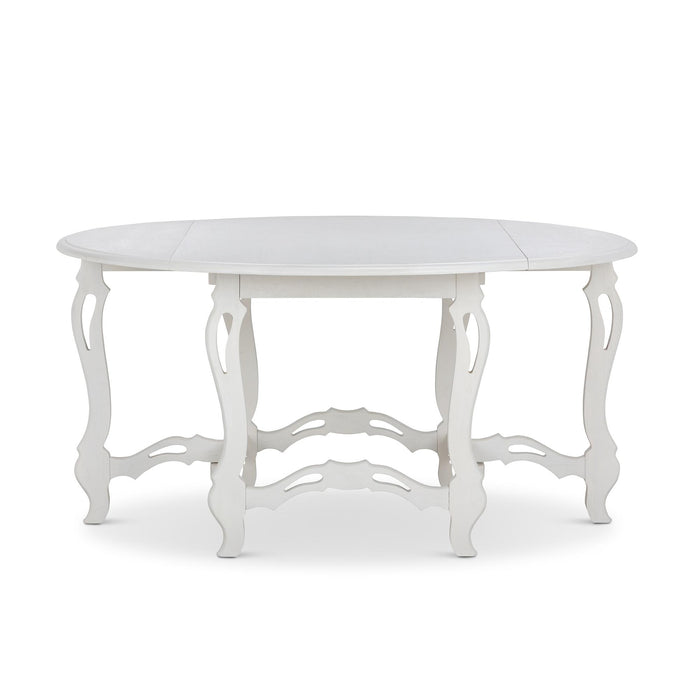 Park Hill Westminster Gate Leg Table Whitewash Dining Table angle view