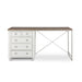 Park Hill Studio Partners Desk Whitewash Desk angle view