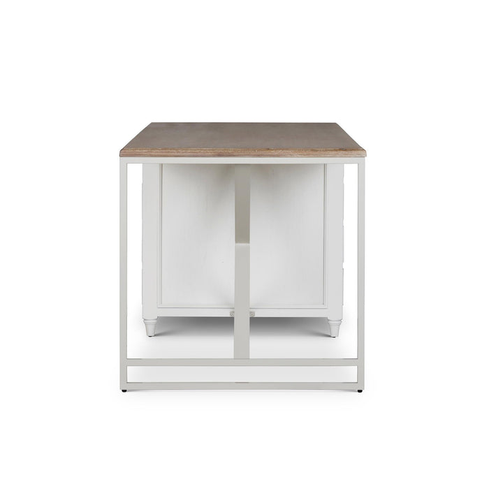 Park Hill Studio Partners Desk Whitewash Desk lifestyle view