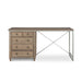 Park Hill Studio Partners Desk Driftwood Desk angle view