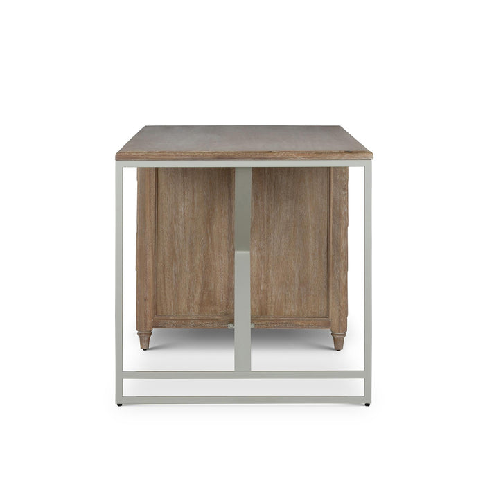 Park Hill Studio Partners Desk Driftwood Desk lifestyle view