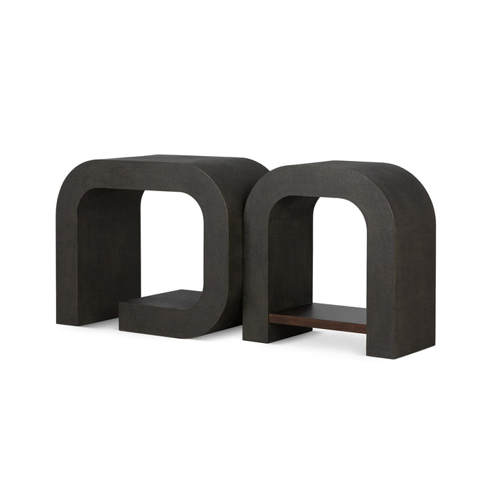 Park Hill Rio Hall Console Seal Brown Console Table front view