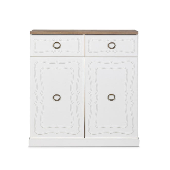 Park Hill Hibiscus Hall Chest Silk Linen Hall Chest angle view