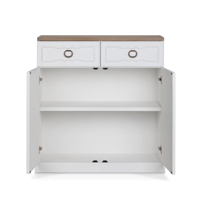 Park Hill Hibiscus Hall Chest Silk Linen Hall Chest detail view