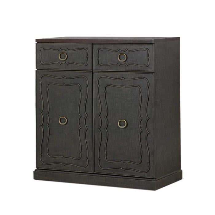 Park Hill Hibiscus Hall Chest Seal Brown Hall Chest front view