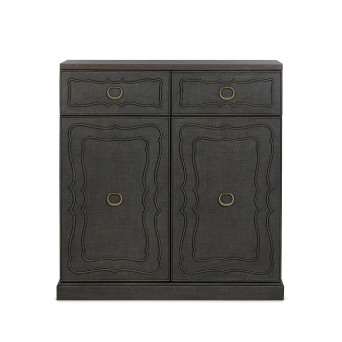 Park Hill Hibiscus Hall Chest Seal Brown Hall Chest angle view