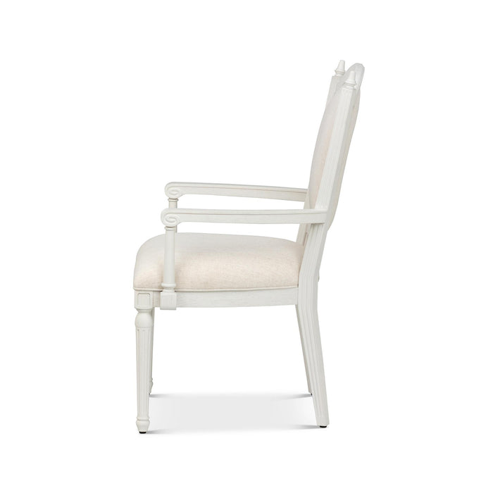 Park Hill Winthorpe Armchair Whitewash Armchair detail view