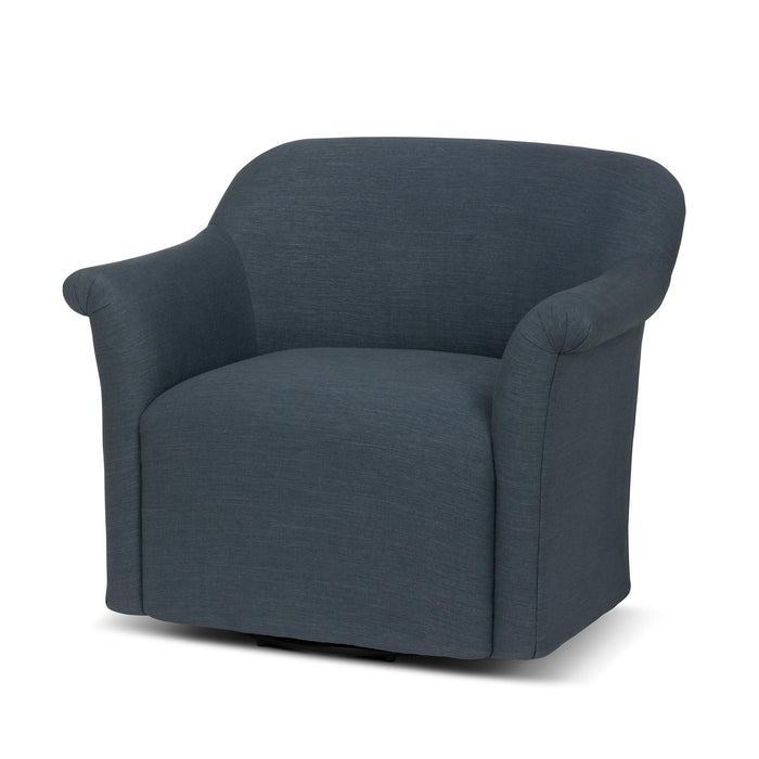 Park Hill Bella Swivel Chair Heathered Navy Swivel Chair front view