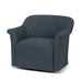 Park Hill Bella Swivel Chair Heathered Navy Swivel Chair front view