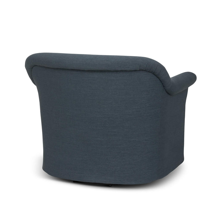 Park Hill Bella Swivel Chair Heathered Navy Swivel Chair lifestyle view
