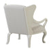 Park Hill Ribbon Wing Chair Whitewash and Ivory Wing Chair detail view