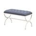Park Hill Collection Gallery Bench – Hydrangea White